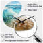 Beach Beach Oceanic Rhythms III - Horloge de plage asymétrique en métal, horloge murale de forme irrégulière-105566178