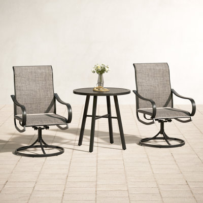 Leonard 2 - Person Patio Dining Set with Round Table