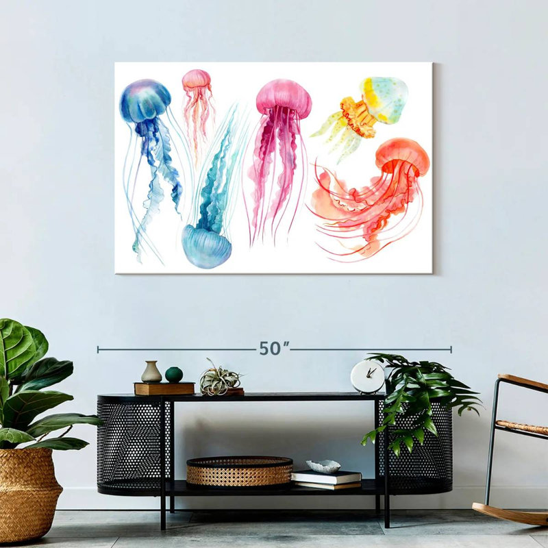 Brampt Dreamy Jellyfish, 30" H x 45" W