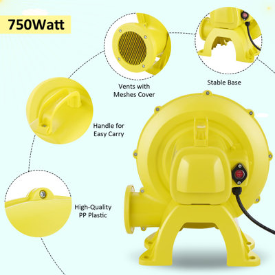 Souffleur d'air 750 watts