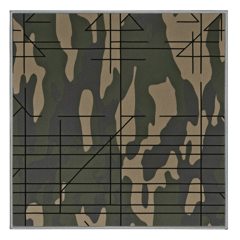Stealth Strata Rug, Square 4'