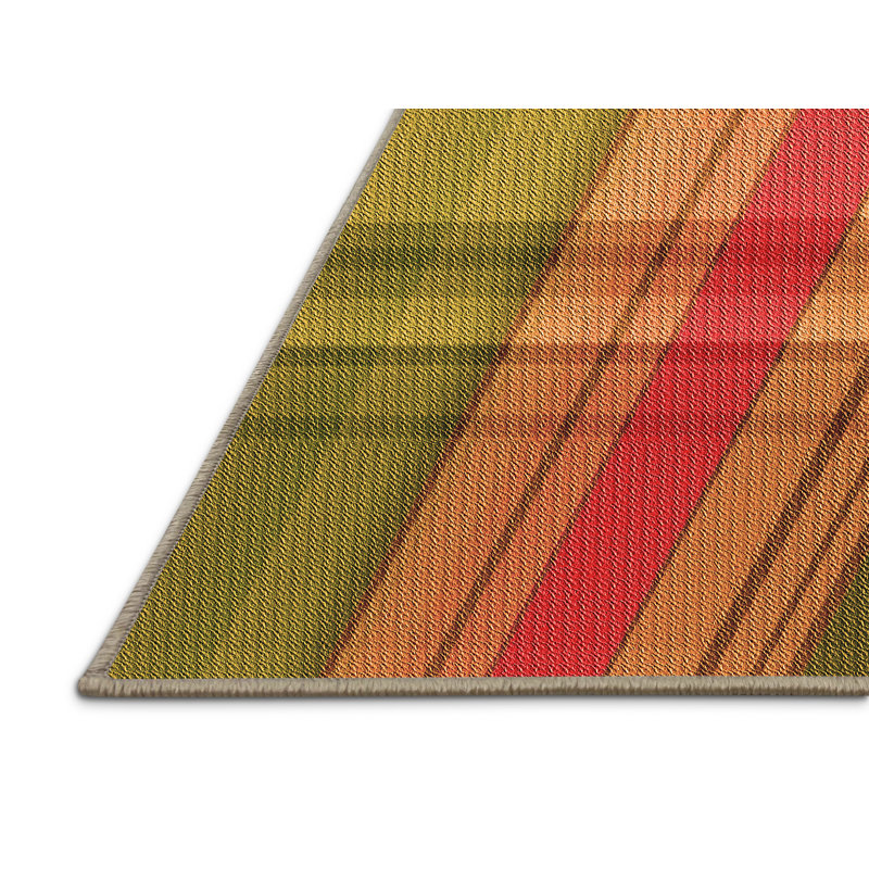 Tapis 100% à motif lavable à la machine 2989 15, Rectangle 5 pi x 7 pi
