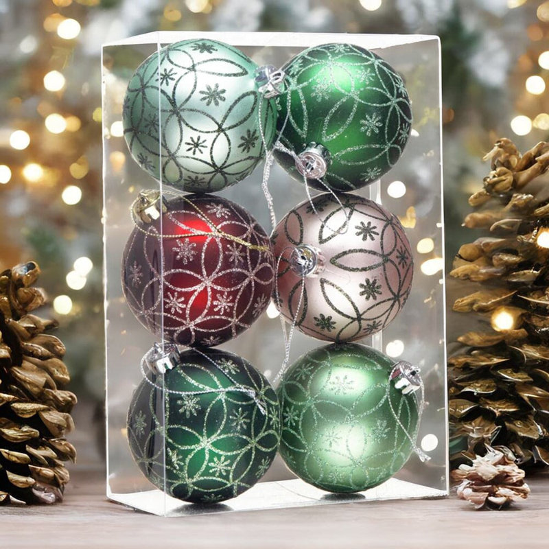 Ensemble d'ornement boule 6 pièces Jaxan