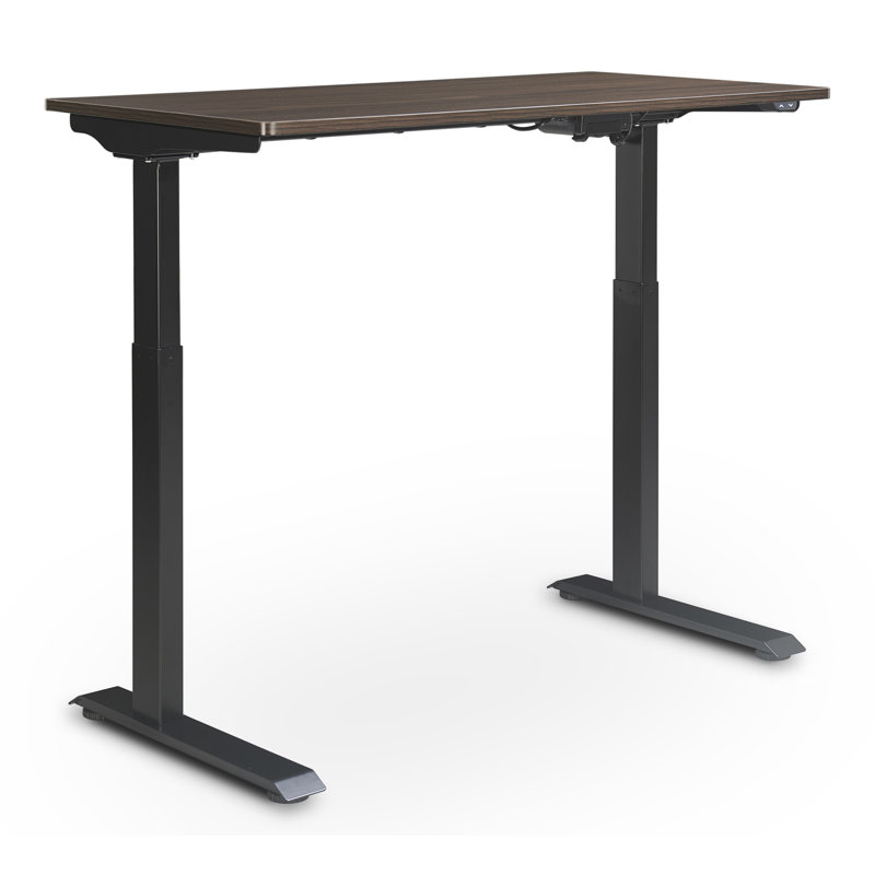 Serta Creativity Electric Height Adjustable Standing Desk, Dark Brown