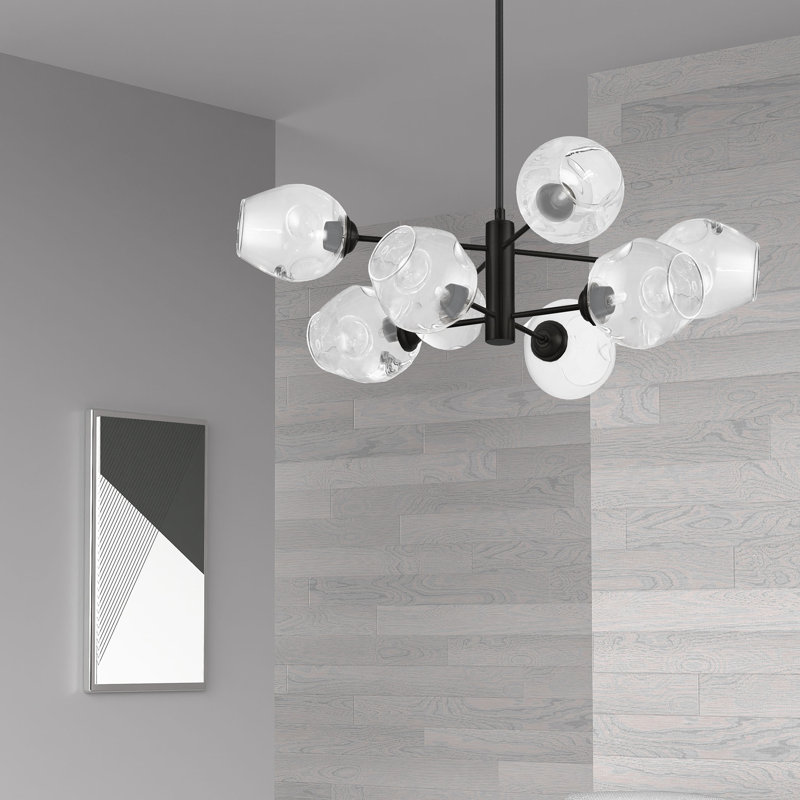 Ripley 8 - Light Matte Black Unique/Statement Pendant