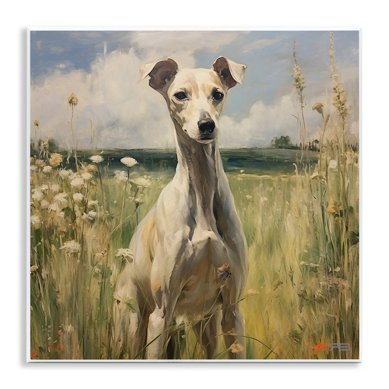 «Greyhound Dog Landscape» par Roozbeh Bahramali