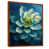Toile avec cadre flottant brun
