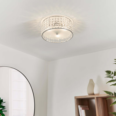 Freeman Glass Flush Mount