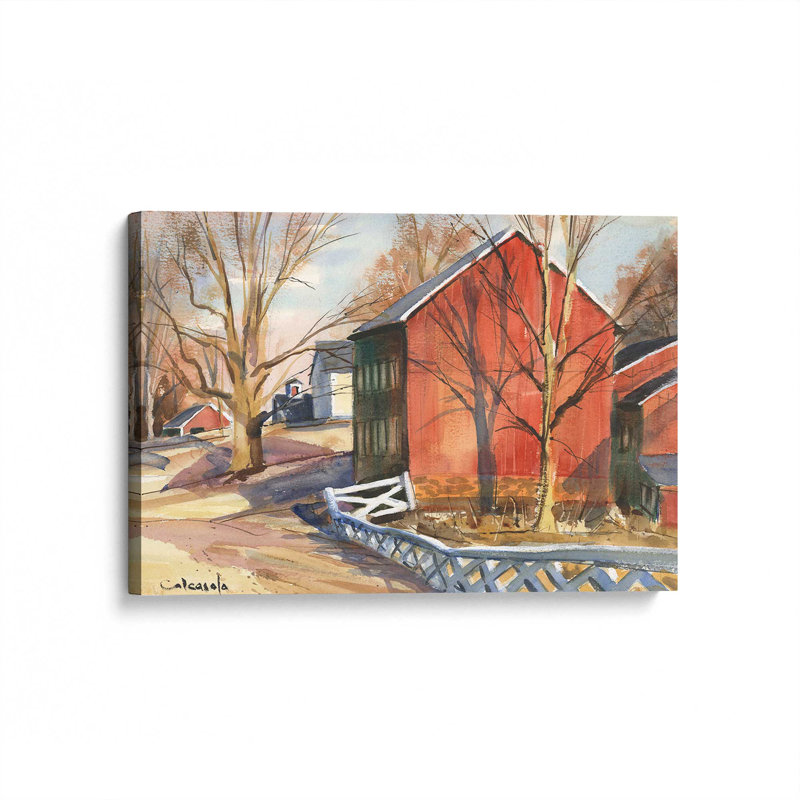 «Tree Shadows» par Stephen Calcasola, reproduction d'art sur toile, H 18 po x l 24 po, Toile tendue, Ne s’applique pas