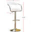 Ensemble de 2 tabourets de bar pivotants de style contemporain-1839852108