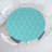 Bungalow Rose Abstract Fitted Round Tablecloth Diameter Turquoise White-1902666223
