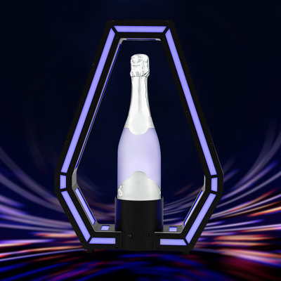 Liquor Bottle Display Shelf Glowing LED Wine Bottle Display With Remote Control for Bars Club