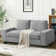 Vroni 71.6'' Upholstered Chenille Loveseat Square Arms Sofa Modern Style Couch with Detachable Sofa Cover