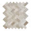 Minute Mosaix Natural Stone Herringbone Mosaic Sheet Floor &  Wall Tile-50568633