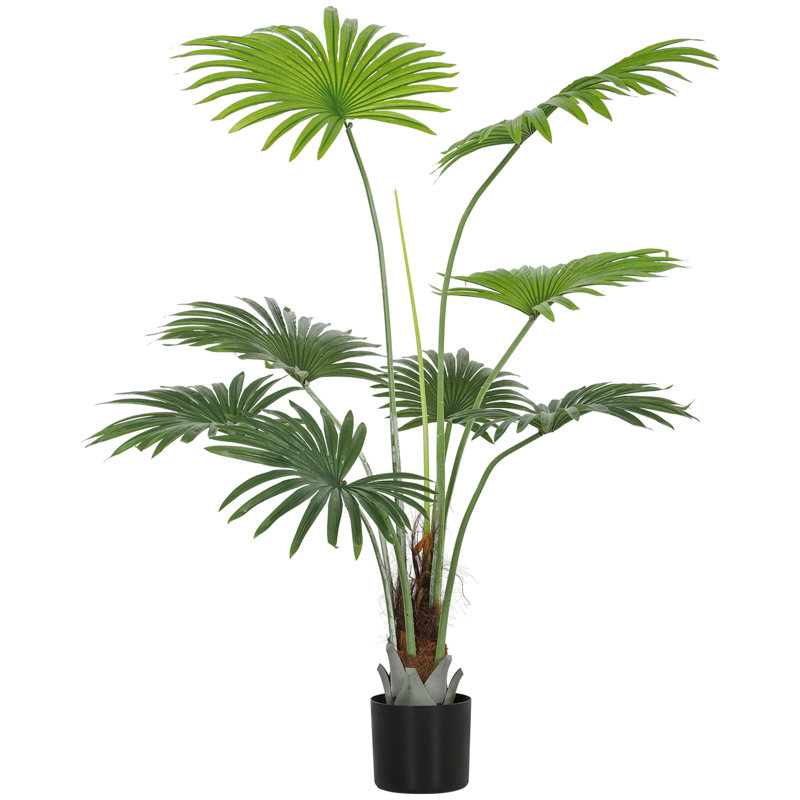 Faux Palm Tree in Pot, 145cm H x 18cm W x 18cm D
