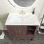 Meuble-lavabo simple 30 po avec plateau en céramique Cheris-167818180