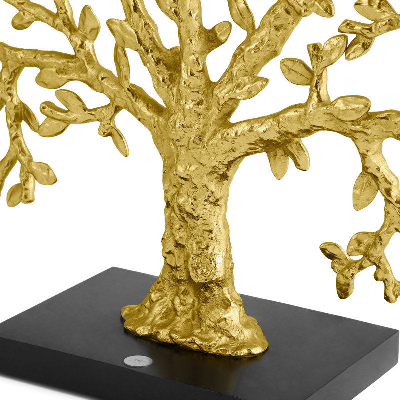 Tree of Life Decorative Fireplace Screen, Gold