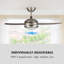132cm Ceiling Fan with Light Kit-42115070