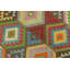 Tapis brun / beige / rouge en laine tissé à la main à motif géométrique 9 pi 1 po x 12 pi Kemarius