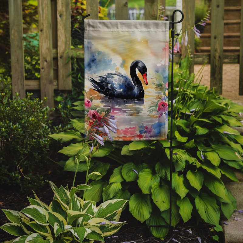 Drapeau de jardin cygne noir_DAC3272