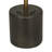 Metal Circle Geometric Decorative Gold Sculpture with Black Base Set