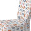Chaise d'appoint moderne rembourrée - grille scandinave de couleurs pastel-789526168