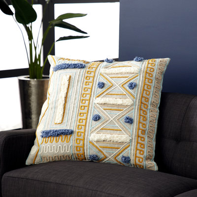 Fringed Chenille Throw Pillow