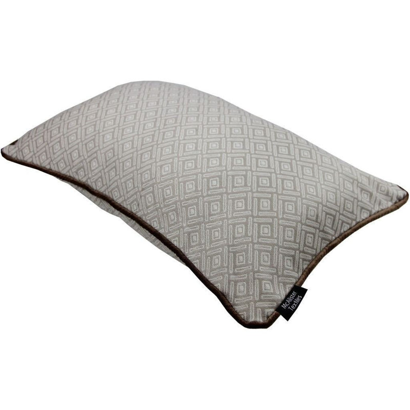 Hudepohl Geometric Rectangular Cushion Cover, 30 x 50cm, Taupe