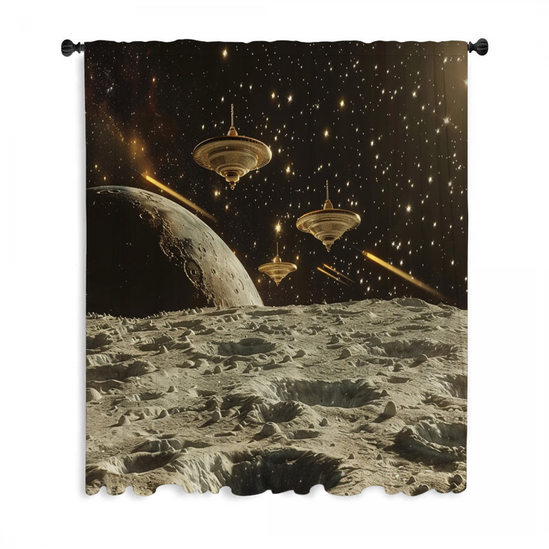 Rideau transparent en polyester Ranessa, L 50 po x L 96 po