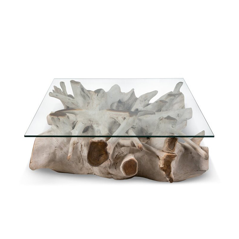 Table basse en teck Bleach