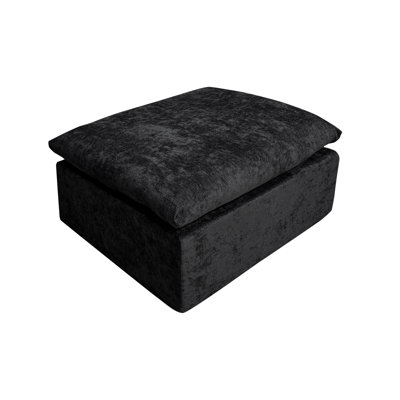WI-010-BLACK-1F(Only Include This Ottoman, Not The Sofa)