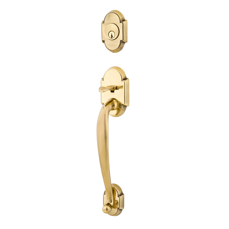 Ensemble d'entrées modulaire Emtek Nashville, Antique français, Levier Santa Fe, À gauche