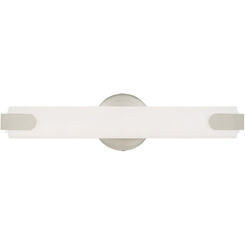 1 - Light LED Bath Bar, Brushed Nickel