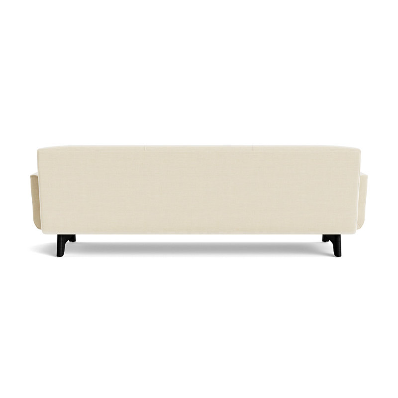 Canapé Supernova 85, H 31 po x l 85 po x P 36 po, Lin performance - crème, Noir