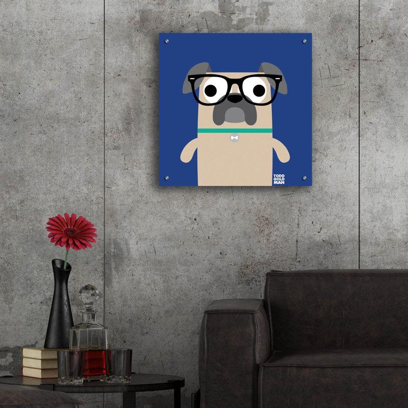 «Bow Wow Pug» par Todd Art, H 24 po x l 24 po