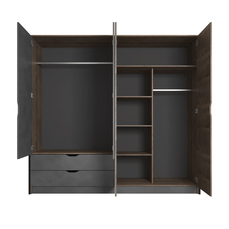 Agile 4 Door Manufactured Wood Wardrobe