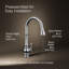 Artifacts Touchless and Voice-Activated Pull Down Kitchen Sink Faucet with Three-Function Sprayhead-49871527