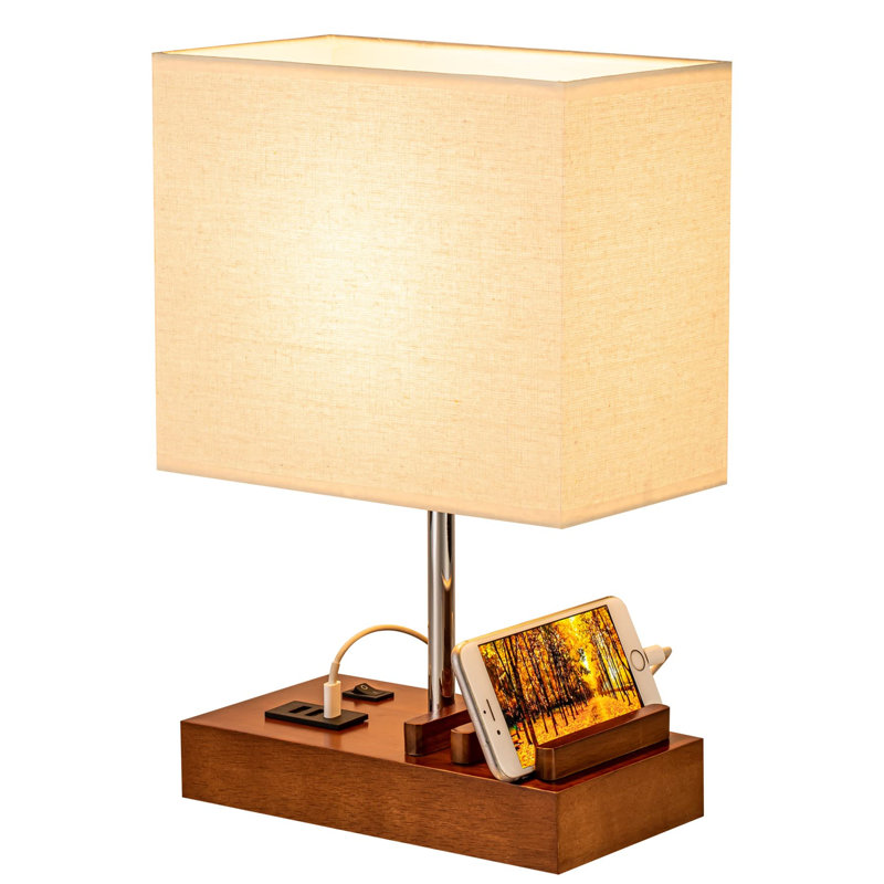 Chaithra USB Desk Lamp, Brown