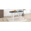 Ensemble de table de salle à manger à hauteur de comptoir en bois 3 pièces avec 2 chaises rembourrées pour petite place-1905237526-1905237525