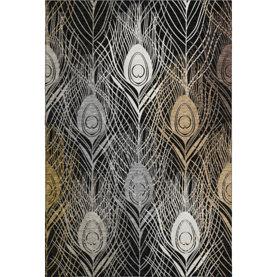 Premium Machine Washable Mayfield AMF2273 Floral Rug