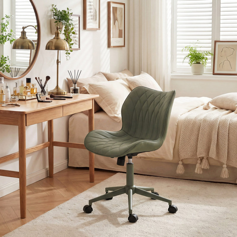 Chaise de bureau Maddoux, Vert olive