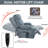 Lift Recliner Chair Heat Massage Dual Motor Infinite Position Up To 350 LBS Large Electric Power Lift Recliners With Power-Remote, Medium-Firm And Heavy Duty, Blue