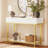 43.3" Wide Modern Console Table with Fluted Drawer Fronts, Wooden Sofa Table with 2 Drawers, Entryway Table for Hallway & Behind-Couch Storage-906921165