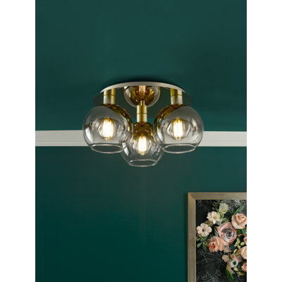 Abony Glass Semi Flush Mount