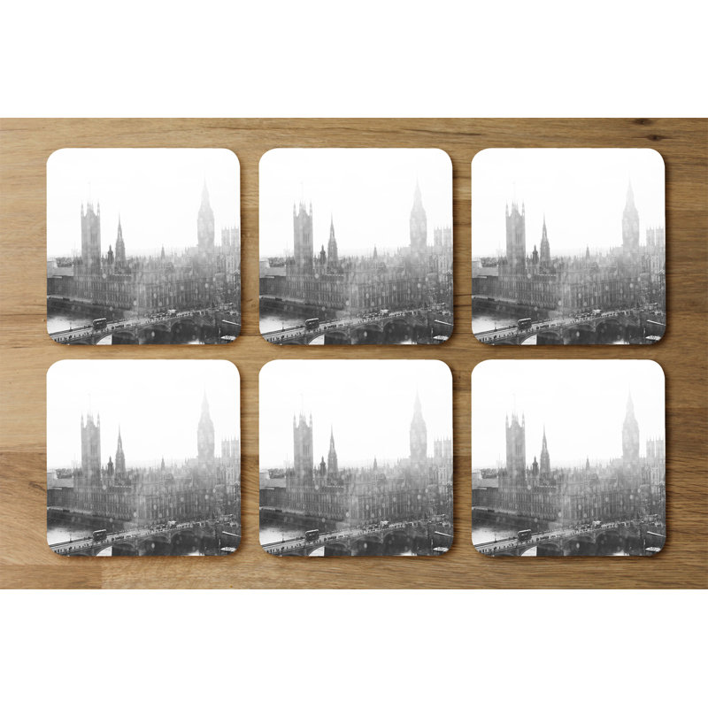 Square 6 Piece Coaster Set