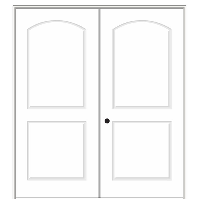 Porte standard lambrissée en bois manufacturé, 34 po x 98 po, Articulé, Côté droit