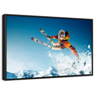 Ski Stunt Jump Canvas Print