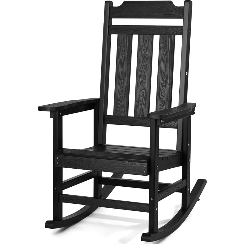 Chaise berçante d'extérieur à haut dossier 1 pièce 400 lb
