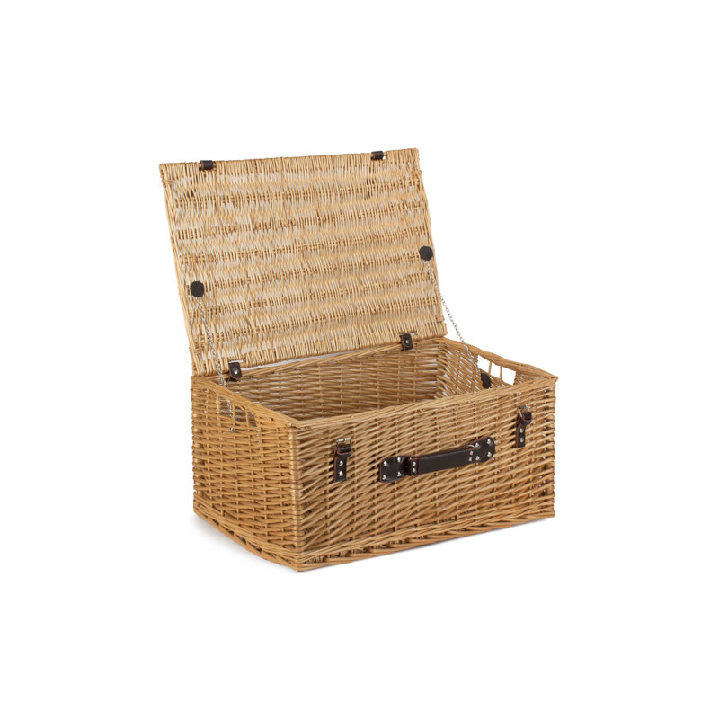 Wicker Buff Storage Hamper Basket