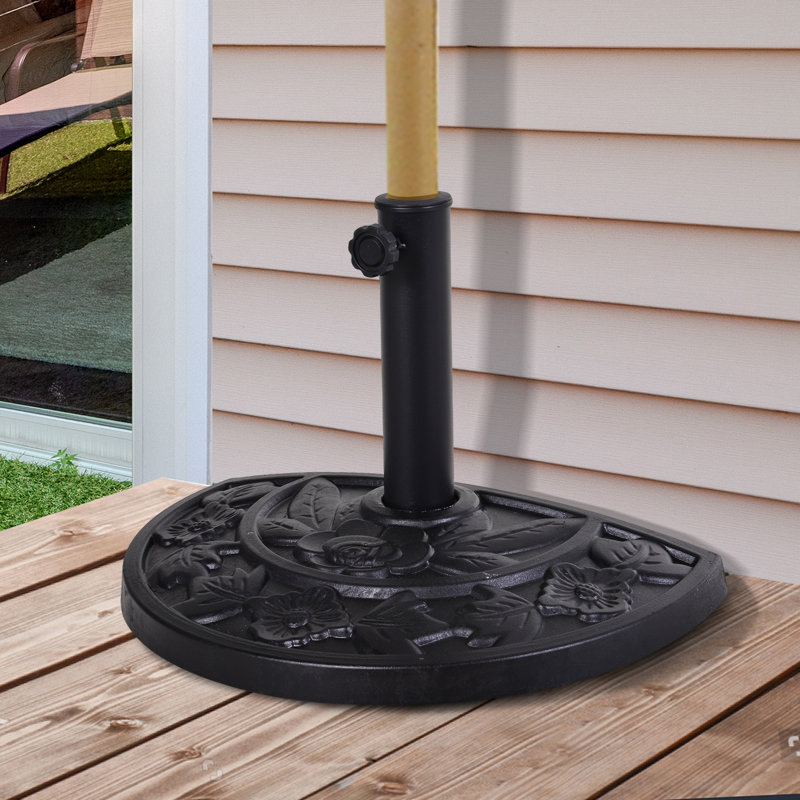 Pluto 20 Lb. Free Standing Umbrella Base, Black